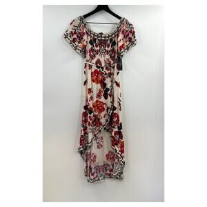 Lulu's Floral Faux Wrap High Low Dress NWT Size Extra Small